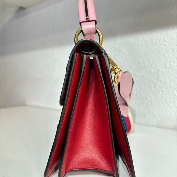 Gucci Tri-Color Leather Queen Bees Shoulder Bag Crossbody - Picture 2 of 9